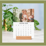 2025 CYO PHOTO CALENDAR 5x7 JANUARY WITH WOOD  Holder<br><div class="desc">2025 PERSONALIZED PHOTO CALENDAR 5x7 JANUARY -- PART OF A SET FOR 2025. This special Calendar comes as a set of twelve 5x7" prints - one showcasing each month. For each month you simply replace the existing photo with one of your own printed on custom Giclee photo prints! Add an...</div>