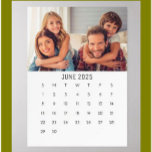 2025 CYO PHOTO DESK CALENDAR 5x7 JUNE WITH OUT  Holder<br><div class="desc">2025 PERSONALIZED PHOTO CALENDAR 5x7 JUNE-- PART OF A SET FOR 2025. This special Calendar comes as a set of twelve 5x7" prints - one showcasing each month. For each month you simply replace the existing photo with one of your own printed on custom Giclee photo prints! Add an optional...</div>