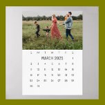 2025 CYO PHOTO DESK CALENDAR 5x7 MARCH W/OUT Holder<br><div class="desc">2025 PERSONALIZED PHOTO CALENDAR 5x7 MARCH -- PART OF A SET FOR 2025. This special Calendar comes as a set of twelve 5x7" prints - one showcasing each month. For each month you simply replace the existing photo with one of your own printed on custom Giclee photo prints! Add an...</div>