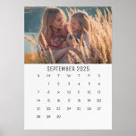 2025 CYO PHOTO DESK CALENDAR 5x7 SEPTEMBER W/OUT Holder<br><div class="desc">2025 PERSONALIZED PHOTO CALENDAR 5x7 SEPTEMBER -- PART OF A SET FOR 2025. This special Calendar comes as a set of twelve 5x7" prints - one showcasing each month. For each month you simply replace the existing photo with one of your own printed on custom Giclee photo prints! Add an...</div>