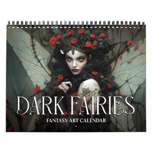 2025 Dark Fairies Fantasy Art Calendar