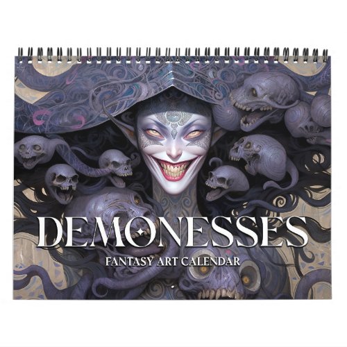 2025 Demonesses Dark Fantasy Art Calendar