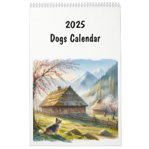 2025 Dog Breed Fun Animals Calendar