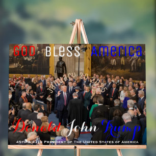 2025 Donald Trump taking the Oath of Office Acrylic Sign