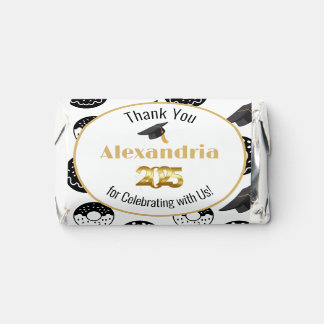 2025 Donuts and Degrees Modern Black and White Hershey's Miniatures