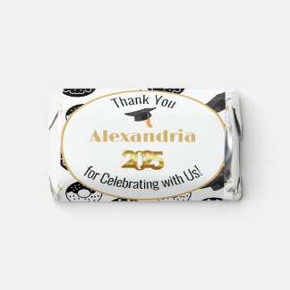 2025 Donuts and Degrees Modern Black and White Hershey's Miniatures