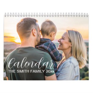 2025 elegant and modern custom family photo calendar