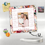 2025 Elegant Floral Photo Magnetic Calendar<br><div class="desc">2025 Elegant Blush Floral Photo Magnetic Calendar with a background of lovely floral in blush pink, marsala burgundy, and eucalyptus green. 🌟 This is for 2025 only! Add your photo and name for a fun, personalized gift! Perfect for stocking stuffers or small gifts for friends, family, and loved ones. Please...</div>