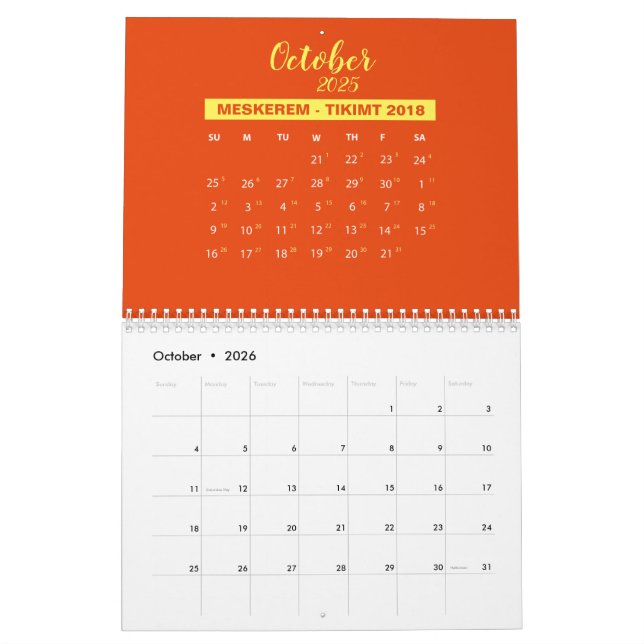 2025 Ethiopian Gregorian Calendar Choose Country Zazzle