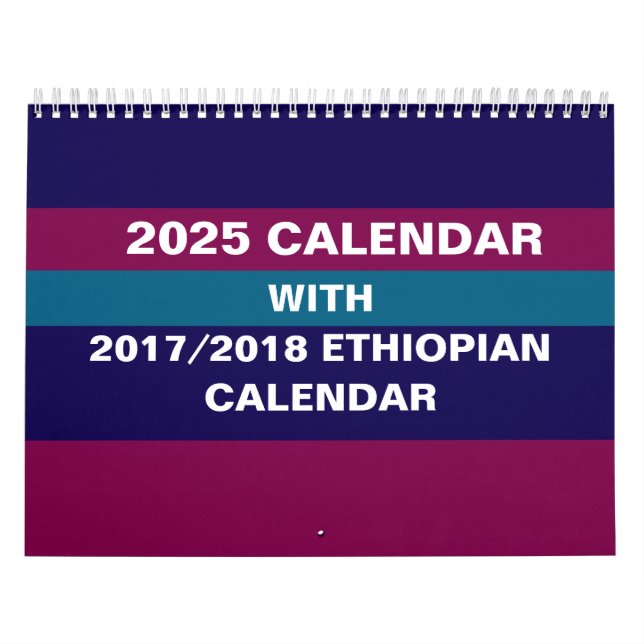2025 Ethiopian Wall Calendar Converter (Cover)