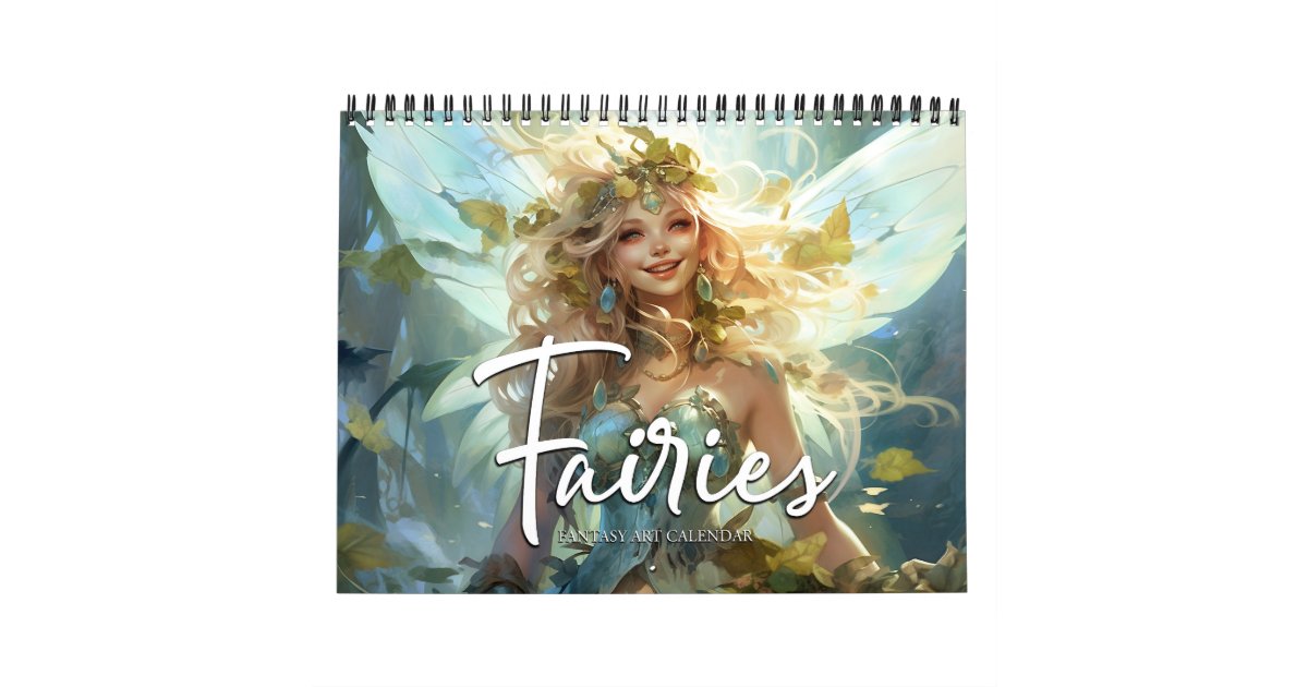 2025 Fairies 8 Fantasy Art Calendar Zazzle