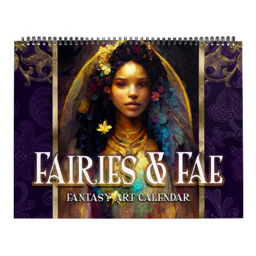 2025 Fairies  Fae 5 Fantasy Art Calendar