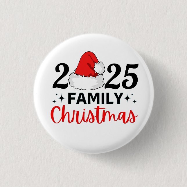 2025 Family Christmas Button (Front)