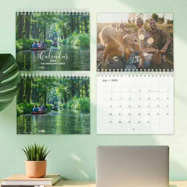 2025 Family Custom Photo Chic Calligraphy Calendar (Creator Uploaded)