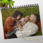 2025 Family Custom Photo Chic Script Calendar<br><div class="desc">2024 Family Custom Photo Chic Script Calendar</div>