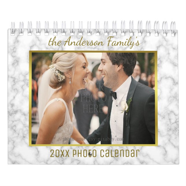 2025 Family Photo | Patterns Easy Custom Template Calendar