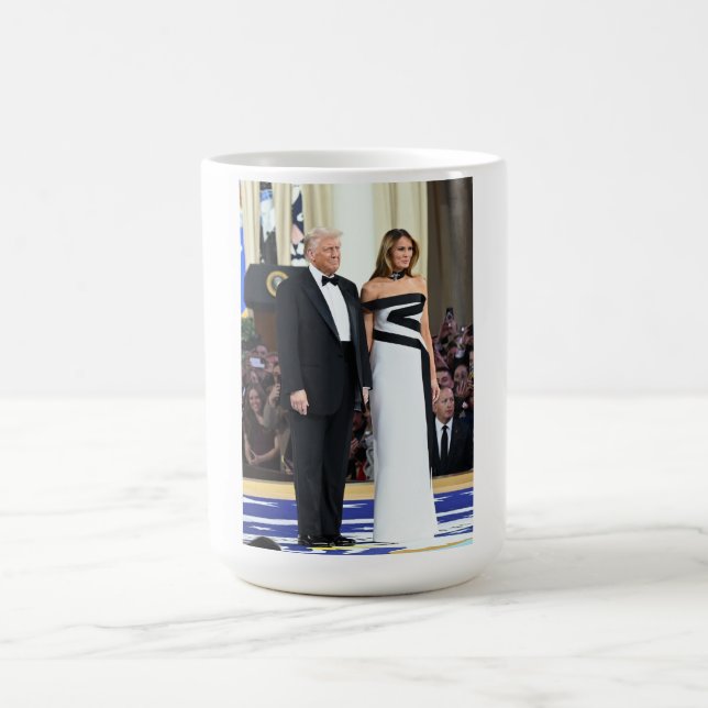 2025 First Couple Donald and Melania Trump Coffee Mug (Center)