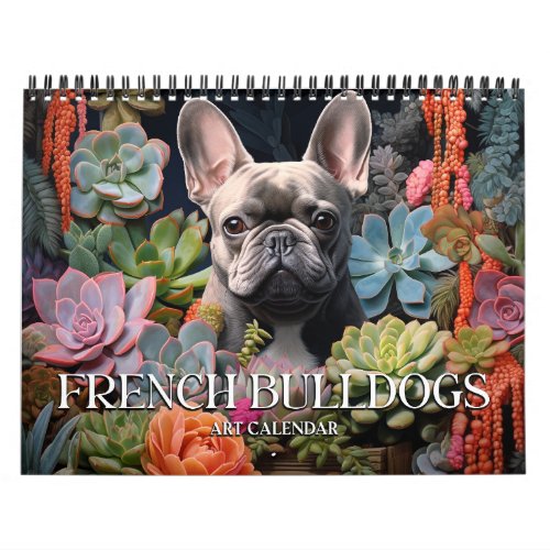 2025 French Bulldog Art Calendar