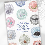 2025 Full Moon Names Illustrated Art Calendar<br><div class="desc">Explore the wonder of the full moon cycle with this 2025 calendar featuring my original, hand-drawn illustrations. Each month highlights the unique name of the full moons—from the Snow Moon in January to the Harvest Moon in September—capturing the essence of each season. Every illustration is adorned with an intricate mandala...</div>