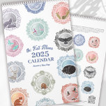 2025 Full Moon Names Illustrated Art Calendar<br><div class="desc">Explore the wonder of the full moon cycle with this 2025 calendar featuring my original, hand-drawn illustrations. Customize the cover date with the current year. Each month highlights the unique name of the full moons—from the Snow Moon in January to the Harvest Moon in September—capturing the essence of each season....</div>