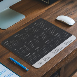 2025 Full Year Calendar Business Logo Promotional Mouse Pad