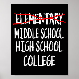 2025 funny elementary school graduation 6th grade poster