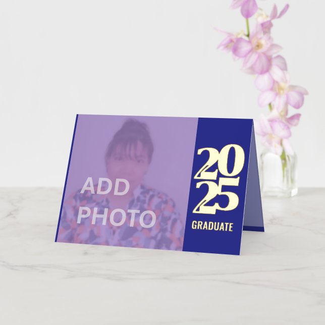 2025 Graduate Invitation Folded Foil Card (Orchid)