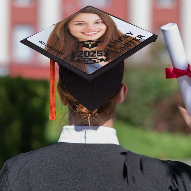 2025 Graduate Photo Nursing Doctor Medical School Graduation Cap Topper (Creator Uploaded)