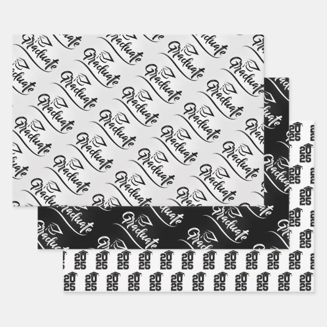 2025 Graduate Wrapping Paper Sheets (Set)