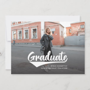 2025 Graduation 2 Photos Modern Grad Announcement