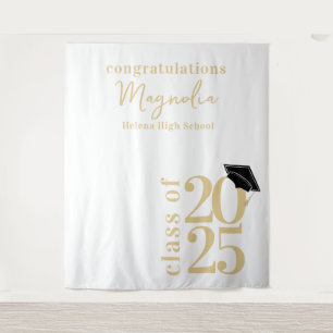2025 Graduation Cap Banner Backdrop