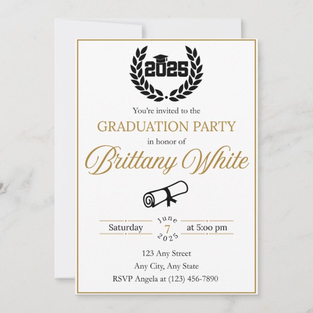 2025 Graduation Invitation (Front)