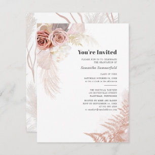 2025 Graduation Pampas Grass Invitation