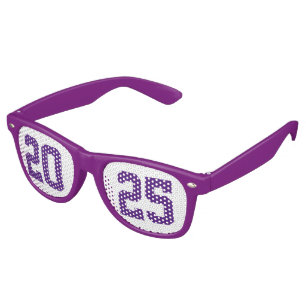 2025 Graduation Party Cool Purple Varsity Retro Sunglasses