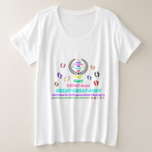 2025 Great-Great-Aunt (G2) Commemorative Plus Size T-Shirt