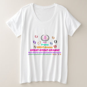 2025 Great-Great-Granny Commemorative Plus Size T-Shirt