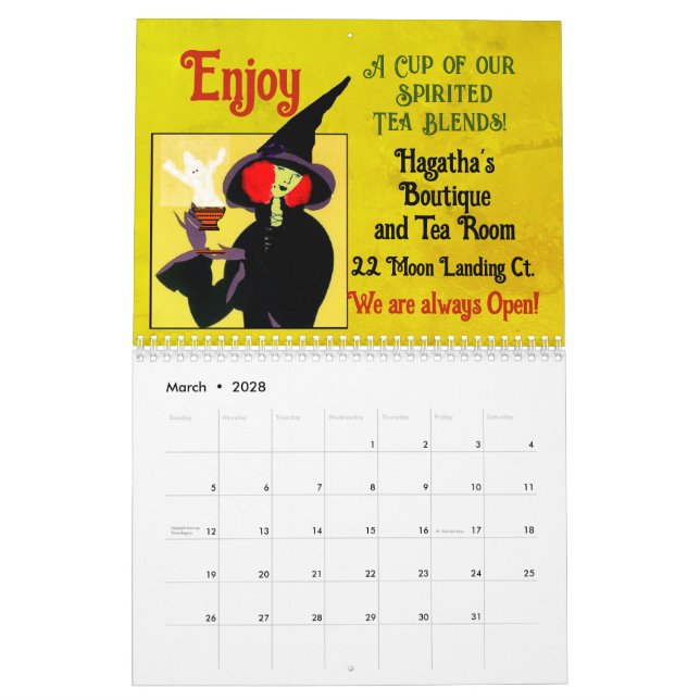 2025 Halloween Calendar (Mar 2028)