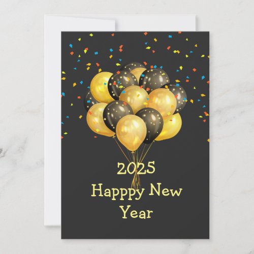 2025 Happy New Year Holiday Card