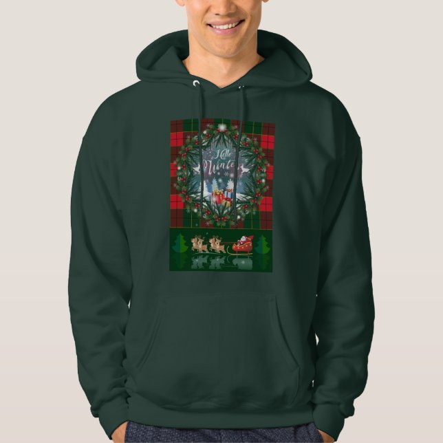 2025 Hello Winter Holiday Scotland Pattern Hoodie (Front)