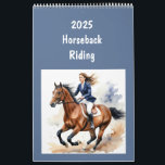 2025 Horses Horseback Riding in all Seasons Calendar<br><div class="desc">Horses Horseback Riding in all Seasons Animals</div>