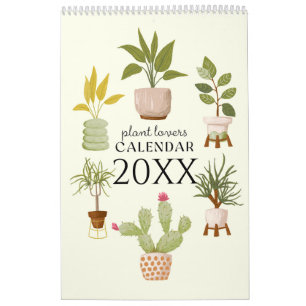 2025 Houseplants Wall Calendar with Illustrations