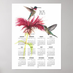 2025 Hummingbird Couple  Poster