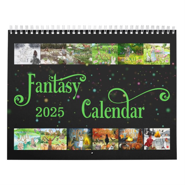 2025 Illustrated Fantasy Calendar Personalize (Cover)