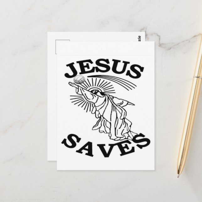 2025 Jesus Saves Postcard (Front/Back In Situ)