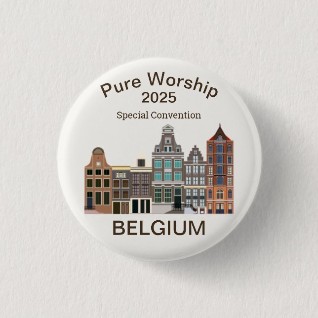 2025 JW Special Convention Ghent Belgium  Button (Front)
