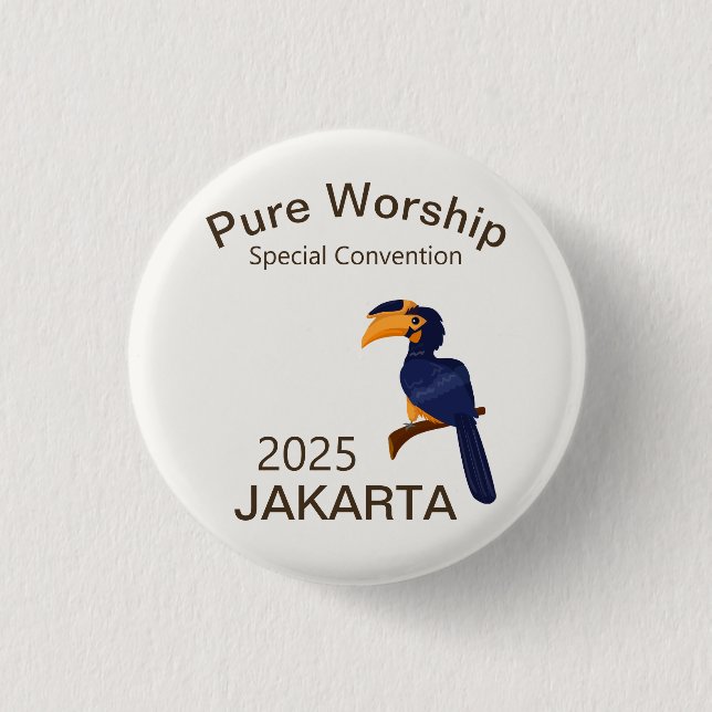 2025 JW Special Convention Jakarta Indonesia Button (Front)