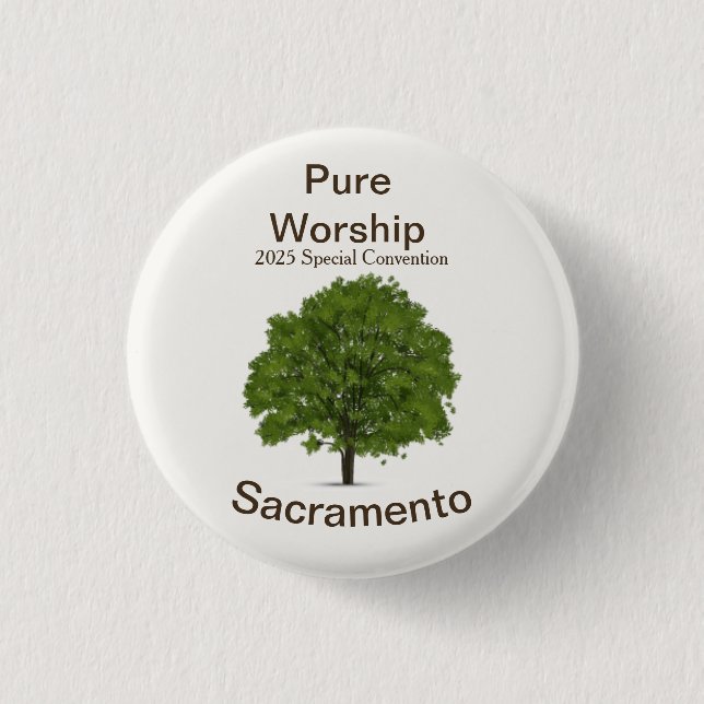 2025 JW Special Convention Sacramento Button (Front)