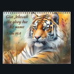 2025 JW Year Text Calendar. Psalm 96:8 Calendar<br><div class="desc">Jehovah Witness Calendar 2025 - Text of the Year 2025: Psalm 96:8 - Watercolor Wild Animals. Customize the grid style, language, text... Give yourself an inspiring calendar for 2025, specially designed for Jehovah's Witnesses. Every month is accompanied by the powerful text of the year: Psalm 96:8: "Give Jehovah the glory...</div>