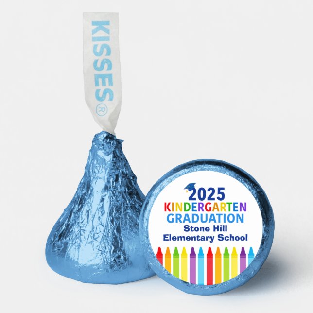 2025 Kindergarten Graduation Custom School Party Hershey®'s Kisses® (Front)