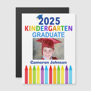 2025 Kindergarten Graduation Photo Magnet Card